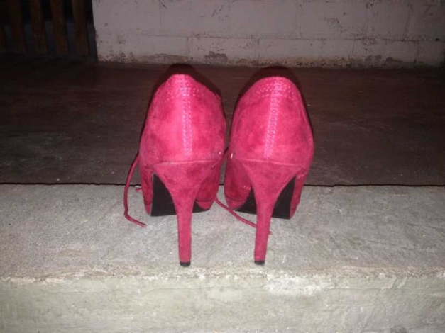 Deichmann Graceland Schuhe Pumps mit Schnür rot