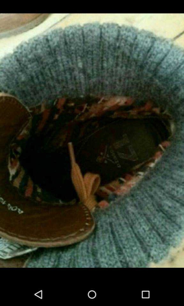 Echtleder Stiefeletten mit Keilabsatz