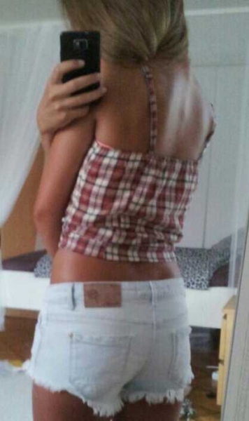 Top Rüschen kariert Croptop geknotet bauchfrei Hipster