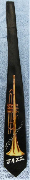 Herren-Krawatte mit Motiv und Aufschrift : New Orleans Jazz