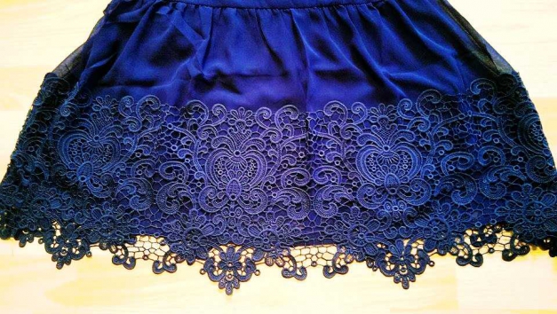 Wunderschönes blaues spitzen Cocktailkleid