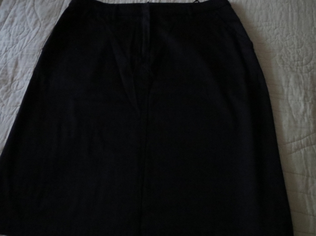  Kostüm: Rock, Blazer, schwarz, neu