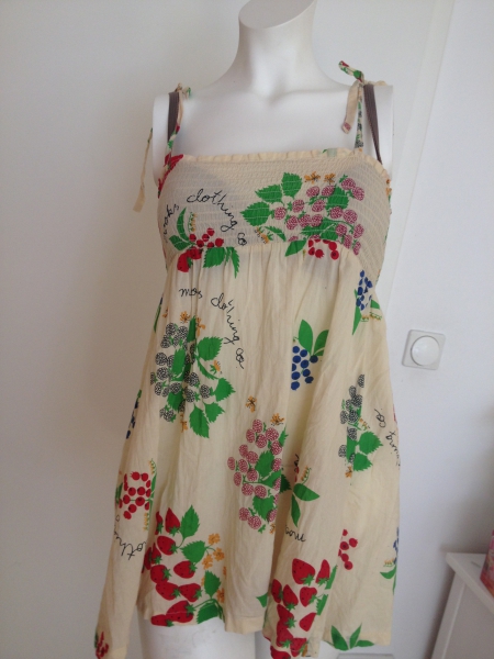 Top/Shirt mit Beeren,Blumen