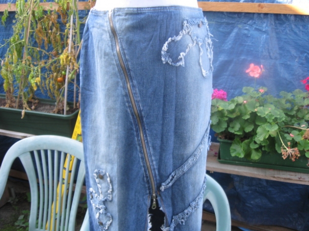 *** Raffinierter langer Jeansrock *** 