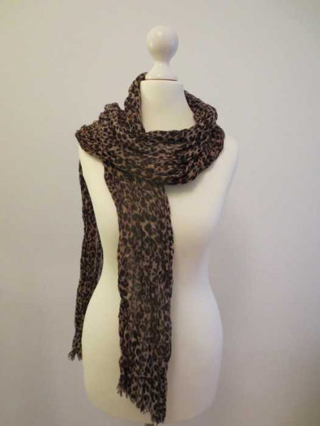 H&M Leo Schal getigert braun sexy Herbst Trend Animal Print Blogger Vintage