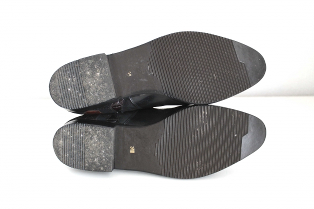 -- Vintage Lederschnürer -- TrueVintage Lederboots Schwarz Gr. 39