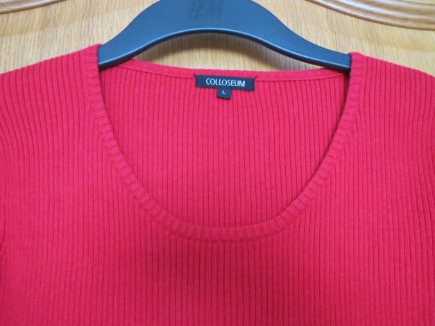 Oberteil, Pulli, Gr.M/L, rot, Strick