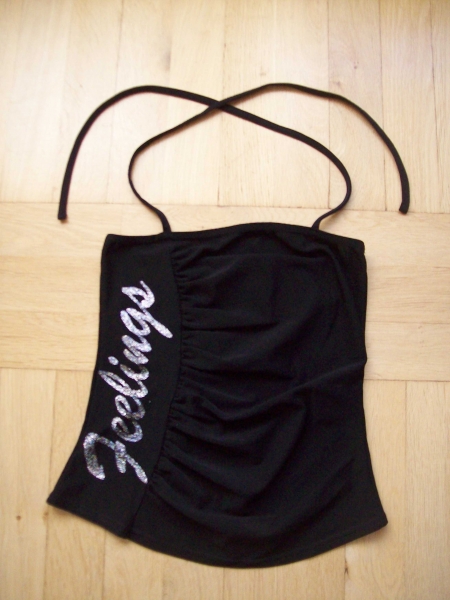 Damen Top schwarz Größe S