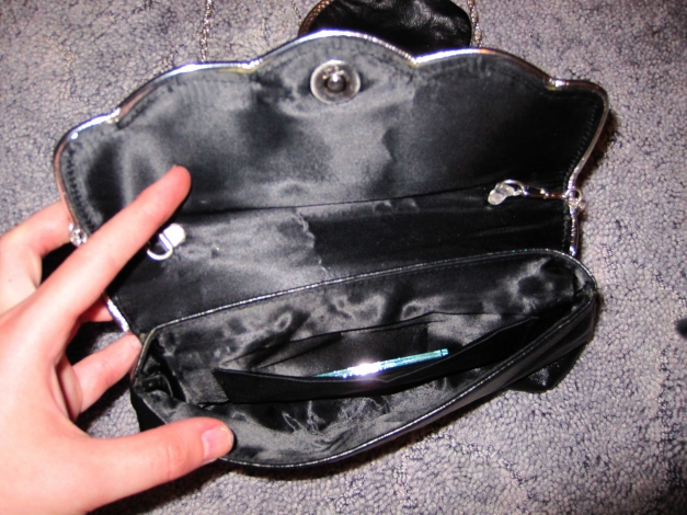 Leder Clutch mit Portemonnaie