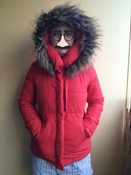 Rote Daunenjacke von ONLY - wie neu!