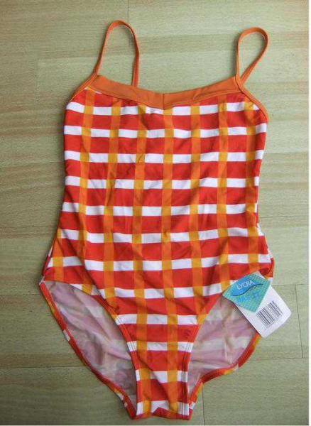 Süßer Badeanzug in Orange Rot Gr. 38 NEU