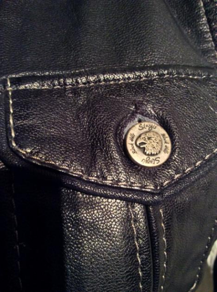 Oakwood Lederjacke Bikerstyle 100% Original Ziegennappaleder 