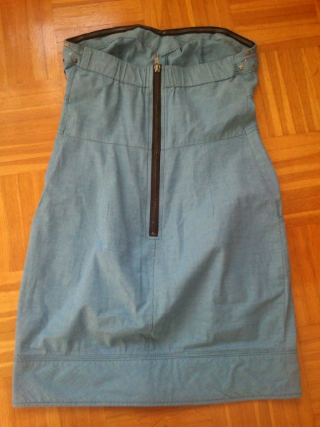 Jeanskleid trägerlos