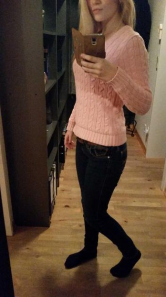 Originaler rosa Ralph Lauren Pullover