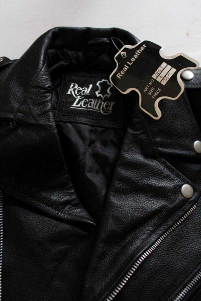 Schwarze Biker Lederjacke Topshop Gr. 34 XS