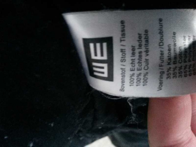 Schwarze Lederjacke (echtes Leder!) Größe S / WE