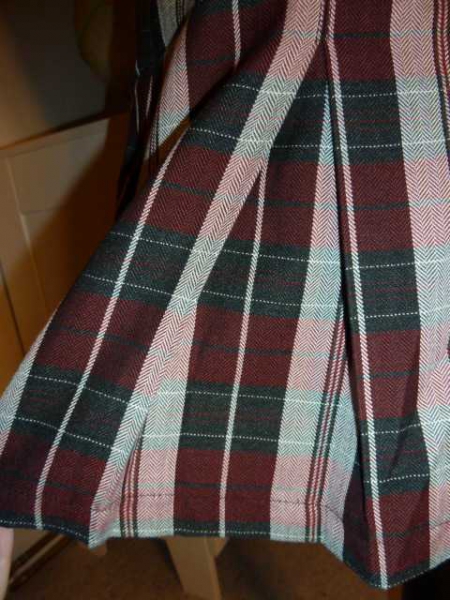 Faltenrock - kariert - Schotte - fester Stoff - Größe 36