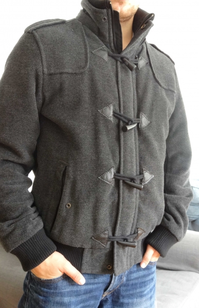 [S.Oliver, M/L] Dunkelgrauer Kurzmantel