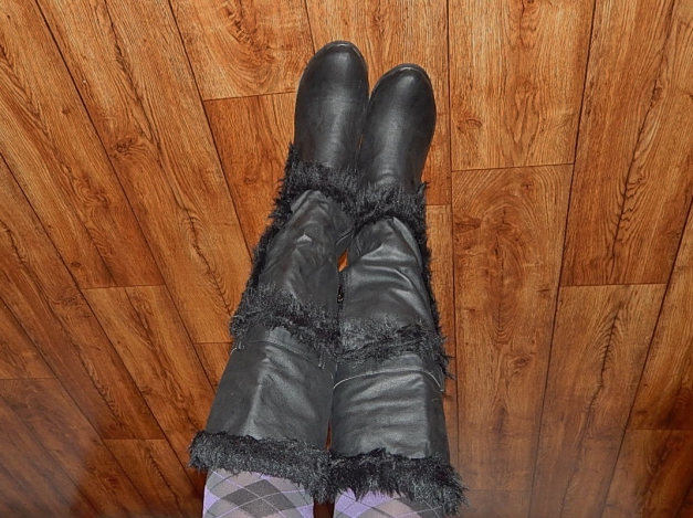 Echt toller schwarzer Stiefelö Gr. 40 von Emilia