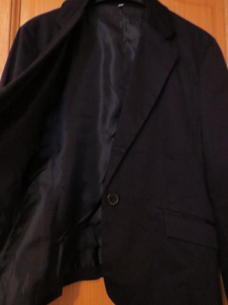  Kostüm: Rock, Blazer, schwarz, neu