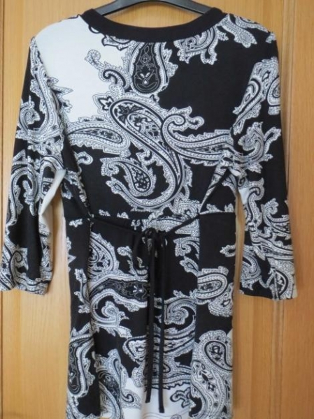 Oberteil/Tunika,schwarz-weiß,3/4Arm