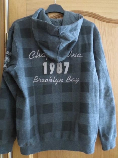 Sweatshirtjacke,kariert,mit Kapuze