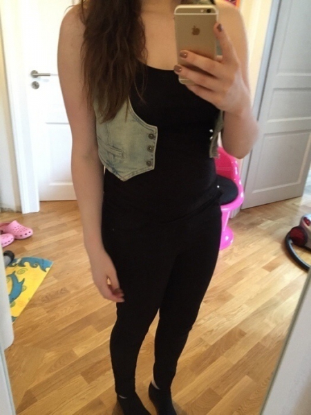 tolle kurze Jeansweste von Only!