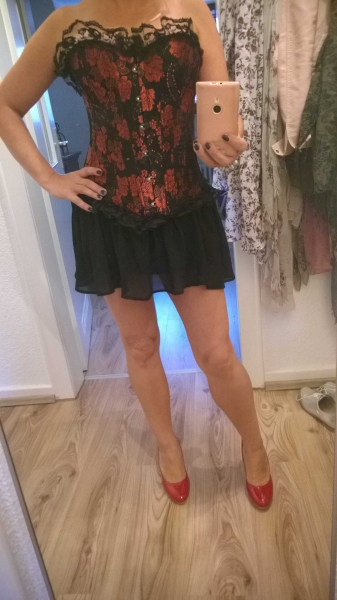 wunderschöne Corsage satin barock Korsett