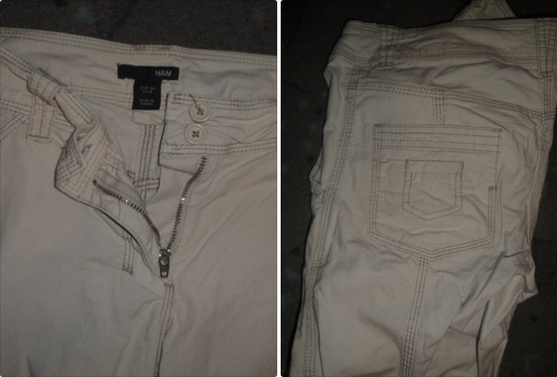 Beige Caprihose H&M kurz
