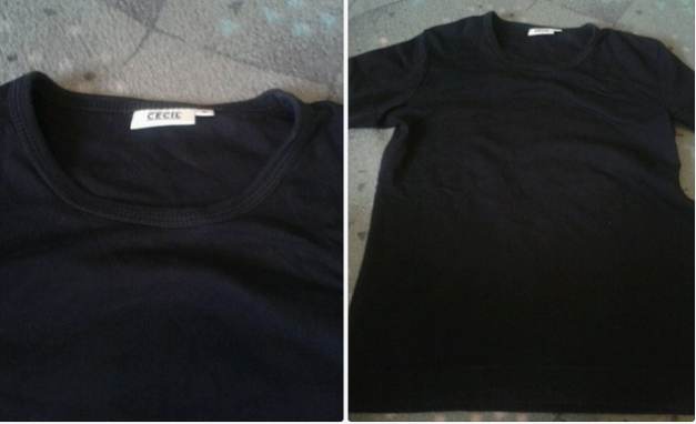 Basic t shirt cecil Weiß oder schwarz