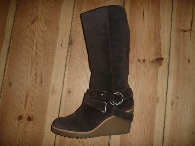 ASH - Stiefel - braun - Wildleder - Keilabsatz - Gr.41