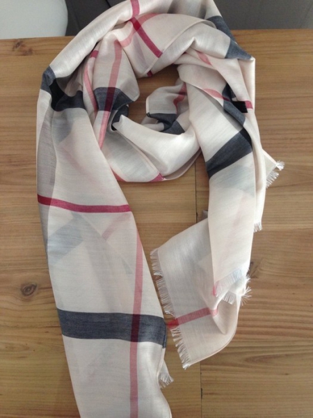 Damen schal englisch karo schal Muster camel Viscose Seide tuch Halstuch Accessoires