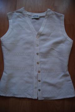 Cartoon  Design  Leinen Crop Top Bluse Trendi