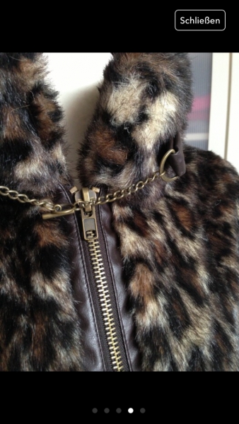 leo Fell Jacke Blogger Ketten Bündchen