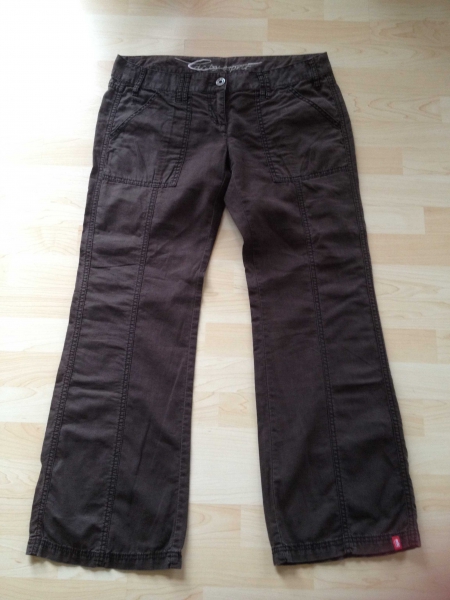 Edc by Esprit Leinen Hose Gr 40 Braun