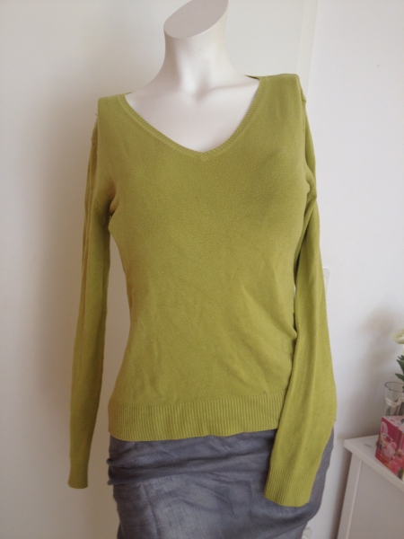 Limettengrüner / Lindgrüner Pullover