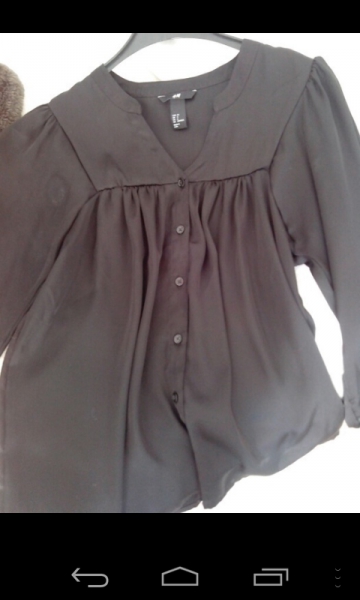 Schicke schwarze Bluse