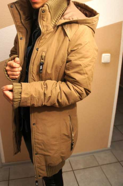 Bench Razzer Parka Mantel Winterjacke Damen beige XS/S