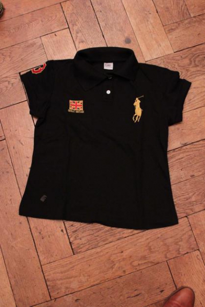 schwarzes Poloshirt von Ralph Lauren