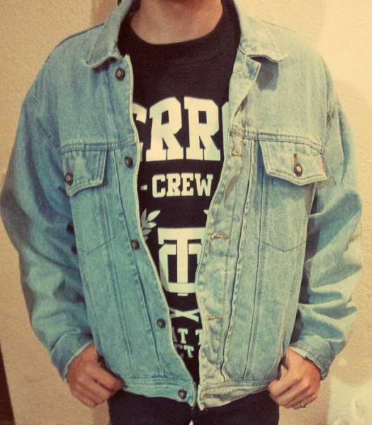 Jeans jacke hipster galaktisch lässig yolo berlin swag