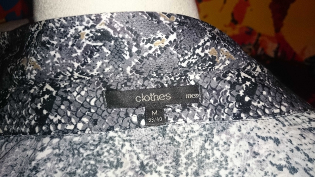 Herrenhemd Echse Schlange