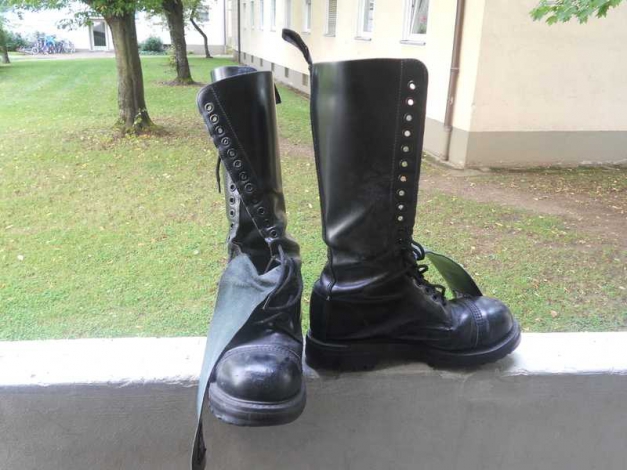 Uni Springerstiefel NPS Stahlkappe Schwarz Größe 5 (38?)