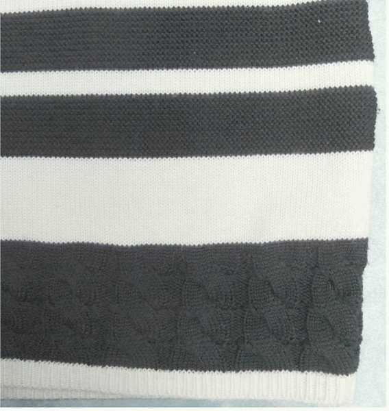 Erica Rössler Damen-Pullover - Größe 44 - Dunkelblau mit Muster