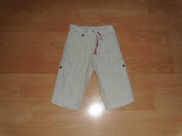 Cordhose von L.O.G.G. (H&M), hellbeige mit Gürtel, Gr. 86