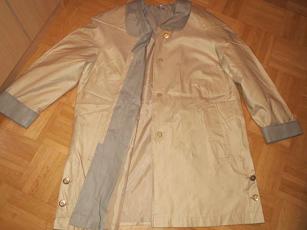 Mantel, kurz, Gr.44/L, beige-gold, neuwertig