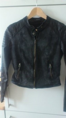 Bikerjacke, Jeans, Leder von Vila