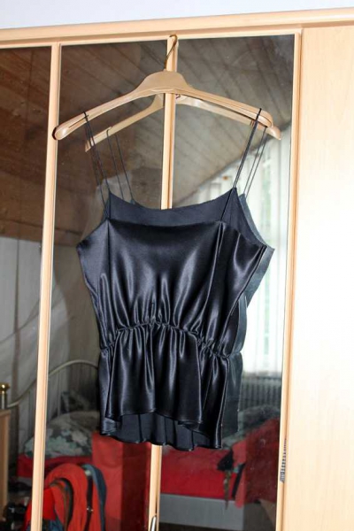 Bluse + Top Renato Nucci, schwarz, Seide , NEU!