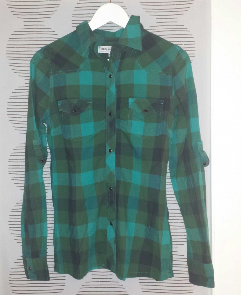 Karo Bluse - Clockhouse - S (M)