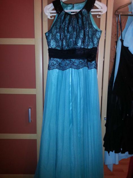 Abendkleid - Lang - Türkis - mint