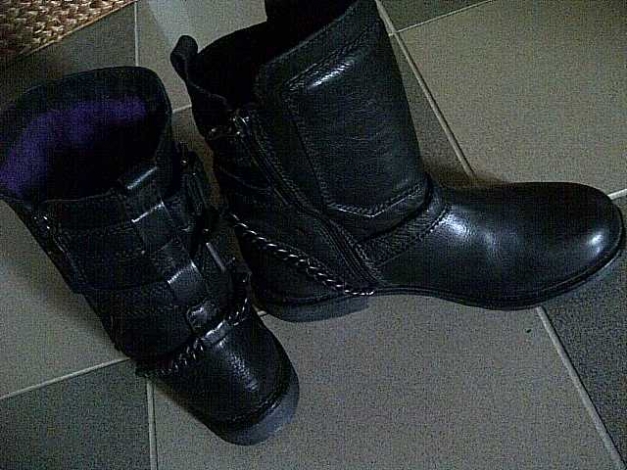 BRONX Lederboots Biker  Gr. 40  (39)